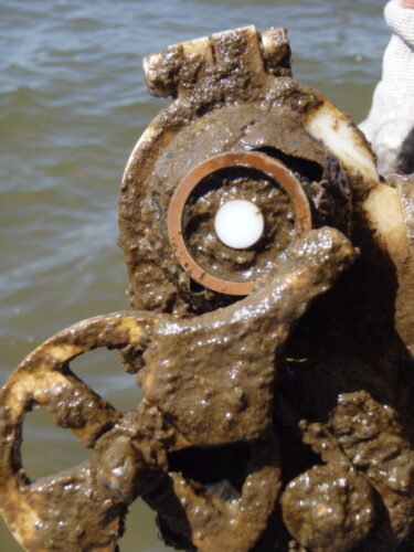miniDOT logger with anti-fouling wiper attached