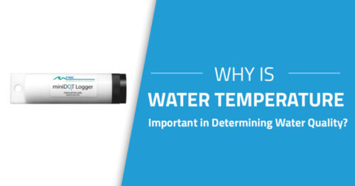 Graphic image featuring the miniDOT Logger and text that reads, "Why is Water Temperature Important in Determining Water Quality?"